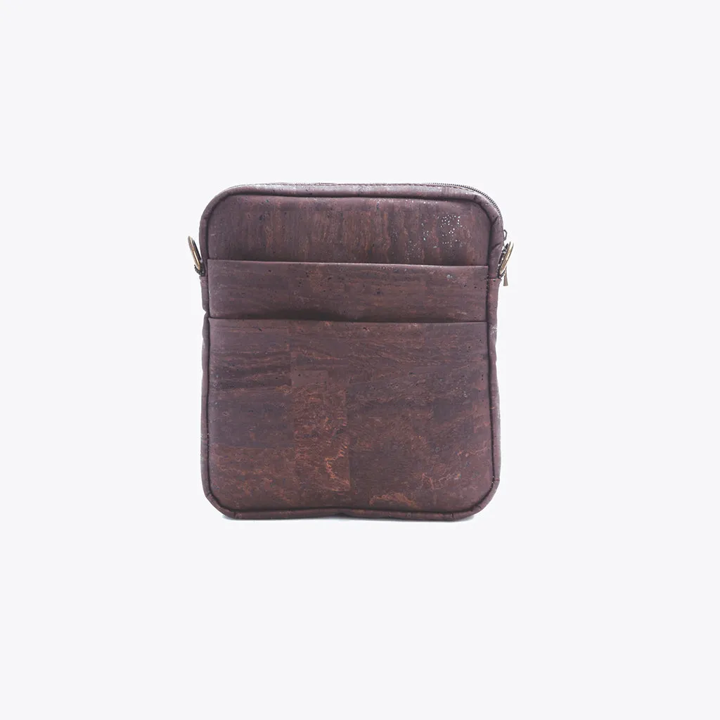 100% Natural Cork Vegan Cross Body Man Bag