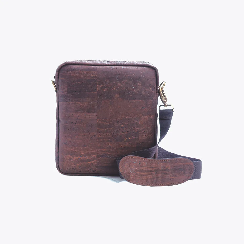 100% Natural Cork Vegan Cross Body Man Bag